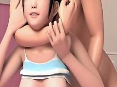 Sexy Anime Girlfriend Threesome